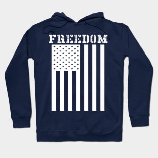 Freedom American Flag Graphic Patriotic Usa Pride Hoodie